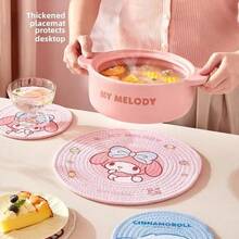 Tấm lót bàn cách nhiệt hình hoạt hình, tấm lót bàn chống bỏng dùng trong gia đình. - Nhiều màu - Xem 5