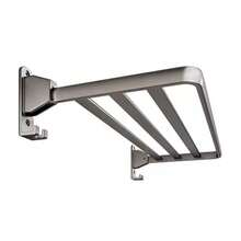 Estante Metálico para Secado de Ropa y Calcetines Tendedero Compacto para Ventana con Ganchos Ajustables y Rejilla de Aluminio - blanco - Ver 6