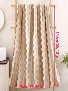 Toalla de baño/toalla de mano minimalista de felpa coral, de unicolor, suave, absorbente y de secado rápido para uso doméstico - Café integral - Ver 5