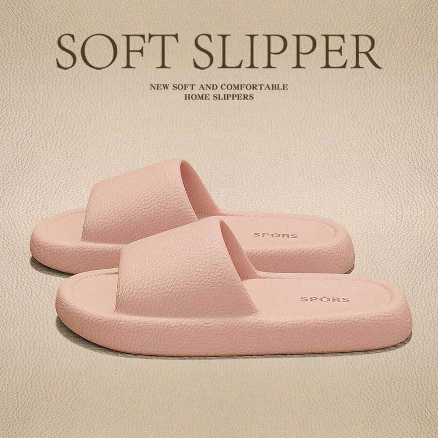2026 New EVA Home Slippers, Summer Beach Essential Lightweight Soft Bottom Comfortable Flip Flops - Pink - View 1