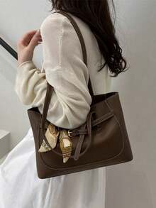 Women Tote Bags - Light Brown - View 2