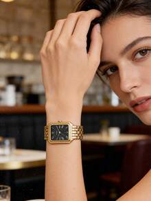 Fossil ES5434 优雅女士石英表，畅销款 - 藍色 - 查看 4