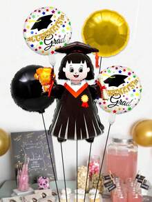 This Set Includes A Classic Square Graduation Cap, A Stack Of Books And A Graduate-Shaped Balloon, Perfect For Adding A Sense Of Ceremony To Graduation Ceremonies, Teacher Appreciation Dinners Or Class Reunions - View 12