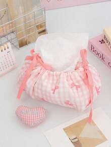 Pink Plaid Bow