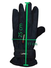 Waterproof, Thermal, Non-Slip Motorcycle Gloves For Cold Weather, Soft - Blue - View 2