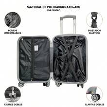 2-Piece Hard-Shell Suitcase Set, 20 And 18 Inches, Hand Luggage, 10KG And 8KG, Lightweight PC+ABS Material, 360° Detachable Wheels With Integrated Lock - Blue - View 6