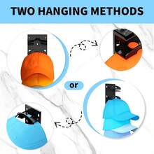New Baseball Cap Organizer Wall Mounted Hat Storage Rack For Multiple Caps - 查看 8
