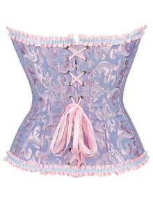 Women's Halloween Jacquard Bandeau Top - Lilac Purple - View 3