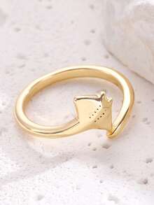 Vintage Creative Cute Mini Manta Ray Open Ring, Women's New Unique Ocean Style Manta Ray Finger Ring, Suitable For Daily, Party, Date, Holiday, Music Festival, Beach Vacation, Gift For Friends, Family, Couples, Jewelry Accessory - Multicolor - View 7