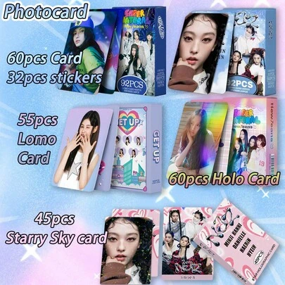 NEW/JEANS Card/NJZ CARD, "Get Up" New Album Card, Can Be Stored In Card Case, Wallet, Backpack, Etc. Also Can Be Used As Decoration, Beautiful Desktop Decor, Gift For Friends