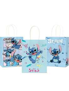 4款，10个/套，卡通人物史迪奇、朱迪·霍普斯、尼克·王尔德糖果礼品袋，创意派对装饰，节日派对用品，适用于各种场合，礼品包装袋 - 彩色 - 查看 13