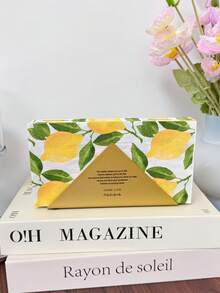16/32pcs Watercolor Lemon Print Paper Napkins, Size 13X15.7 Inches. Lemon Print Napkins Suitable For Restaurant, Dessert Shop And Party Decoration, Citrus Desktop Decor, Summer Dining Table Setting, Lemon Kitchen Decor, Pool Party, Wedding Party, Birthday Party, Wedding Table Decor, Wedding Decoration, Mother's Day, Summer Gift Packaging Decoration, Suitable For Guest Use - Multicolor - View 6