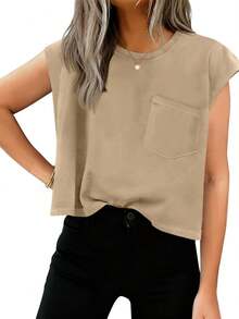 Saodimallsu Hauts pour femmes - Kaki - Voir 3