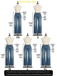 Women's Casual Washed Straight-Leg Jeans - Light Wash - View 7