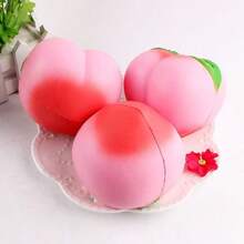 1/3/6/10个香蕉形减压玩具，多种水果造型，弹性PU材质，压力球，适用于教室、办公室、派对，也可作为小型派对用品或礼品袋填充物，慢回弹，有弹性，生日/圣诞礼物 - 完美礼物。 - 彩色 - 查看 7