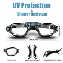 Kính bơi chuyên nghiệp chống thấm nước, chống sương mù, chống tia UV 100%, không rò rỉ nước, dành cho người lớn, nam, nữ và thanh thiếu niên. - Nhiều màu - Xem 4