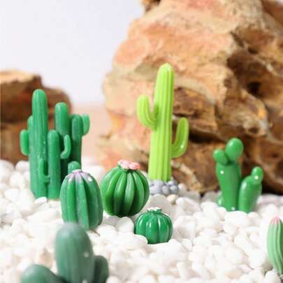 12 cây giả trang trí phong cảnh thu nhỏ, mô hình xương rồng và cây mọng nước bằng nhựa, dùng để trang trí bánh, thích hợp cho nhà búp bê, vườn cổ tích, phong cảnh thu nhỏ, trang trí thu nhỏ, vườn cổ tích và trang trí nhà nông thôn, quà tặng Ngày của Mẹ, kiểu dáng ngẫu nhiên.