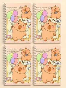 1 cuốn vở lò xo hình chuột lang nước Capybara, vở học sinh tiểu học hấp dẫn, kiểu dáng ngẫu nhiên, quà tặng tựu trường. - Nhiều màu - Xem 7