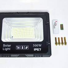 Reflector De Energia Solar Led 500w Alta Potencia Luz Blanca HYF-083 - *-*Negro - Ver 8