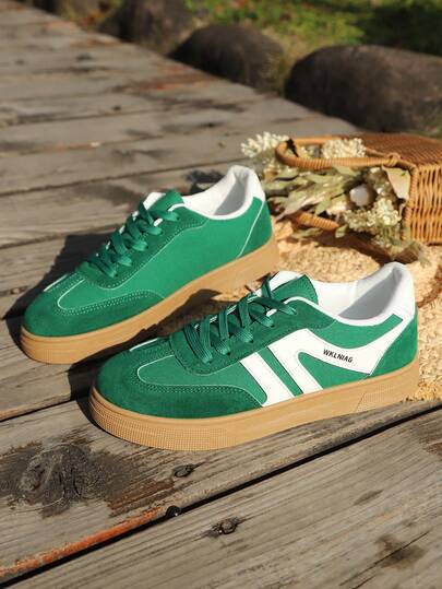 Giày trượt ván buộc dây dành cho nữ, giày thể thao leo núi, trượt ván ngoài trời, giày sneaker thường ngày đa năng.