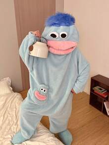 女士舒适珊瑚绒连帽浴袍（1件装） - 保暖柔软的家居服，带口袋，可机洗 - 秋冬季理想之选 - 彩色 - 查看 6