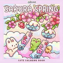 Sakura Spring: Cute Japanese Coloring Book - Explore Japan With Adorable Rabbits, Frogs And Ducks, Perfect Gift For Easter, Mother's Day, Children's Day, Father's Day, Back To School And Birthdays. Mom Gifts, K-Pop, School, Coloring Books, Stationery, Easter Gifts, Room Decor, School Supplies, Office Supplies, Gifts, Party Bag Fillers, Toys. (Comfort Space Coloring) - Cherry Blossom Spring - View 2
