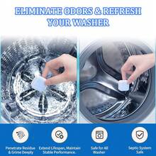 HERB ANGEL Washing Machine Cleaner Effervescent Tablets, Deep Clean Descaling Deodorizing Strong Stain Removal, Multi-Purpose Household Cleaner For Laundry Tub Kitchen Bathroom, Ideal For Pet Owners - Household Size - View 7