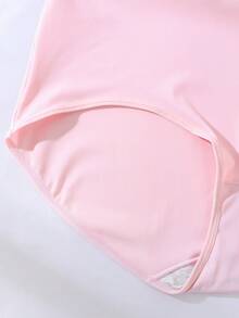 6pcs/Pack Women's Melaed Color Plus Size Comfortable Breathable Fabric High Waist Panties - Multicolor - View 6