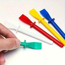 6/12 piezas Herramientas aplicadoras de pegamento de colores - Herramientas de precisión para manualidades de cuero - Duraderas y fáciles de limpiar - Espátula para pegamento de arte - Proyectos creativos hechos a mano de multicolor - Multicolor - Ver 7
