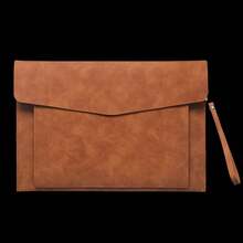 Túi đựng tài liệu da A4, cặp đựng hồ sơ dung lượng lớn, túi xách công sở chống thấm nước, đựng laptop, dụng cụ văn phòng phẩm. - Mảnh duy nhất - Xem 19