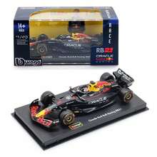 Burago Red Bull Model mobil balap F1 skala 1:43 Bragos SF25/AMR25/W16 dari paduan logam presisi, dan model skala 1:64 RB21 #1 Verstappen, SF25 #44 Hamilton, MCL39 #4 Norris. - MultiWarna - View 45