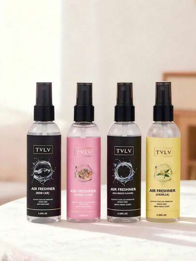 1 Bottle 100ml Alcohol-Free Long Lasting Sea Breeze, Bubble Gum, New Car, Vanilla Scented Fragrance Spray, Suitable For Home, Wardrobe, Shoe Cabinet, Bathroom, Portable Household Use