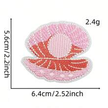 1 miếng vá áo khoác thêu vi tính hình kẹo hoạt hình dễ thương màu xanh dương, giá sỉ chiết khấu. - Miếng vá hình trái tim nơ - Xem 9