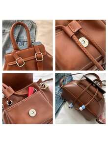 Mochilas de moda para mujer - Marrón - Ver 7