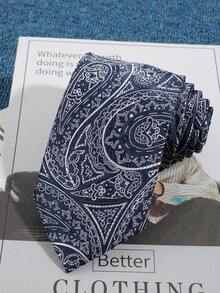 1 chiếc cà vạt nam màu xanh hải quân họa tiết paisley đa năng, phù hợp để phối cùng vest công sở và học đường. - Nhiều màu - Xem 8