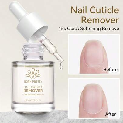  BORN PRETTY 20ml Nail Cuticle Remover Gel Polish 15s Quick Softener Preventative Nail Polish Treatment Manicure Perfect Gift For Women