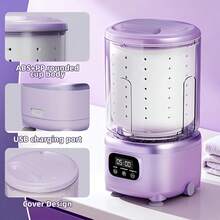 Portable Fully Automatic Washing Machine, USB Rechargeable, Suitable For Business Travel, Home, RV Use, Can Wash Underwear And Socks. Includes Washing Machine, Cleaning Tools, Blender, Garment Cleaner (RV Mini Washer) - Multicolor - View 7
