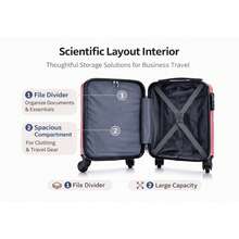 Ryanair Small Carry-On Suitcase, 40x30x20 Cm, Made Of ABS Material, With Detachable Wheels. - Silver - View 5