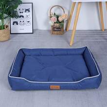 wuyingongfang 1 chiếc đệm nằm cho thú cưng bằng vải Oxford dày, chống bẩn, có thể tháo rời và giặt được, chống cắn, chống thấm nước, mềm mại và thoải mái, phù hợp cho chó và mèo nhỏ/vừa/lớn, dùng được quanh năm. - Màu xanh lam - Xem 5