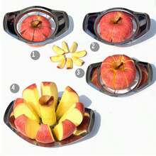 1pc/2pcs Reusable Stainless Steel Fruit Slicer, Pitter, Fruit Divider, Fruit Cutter, Divider And Pitter, Fruit Slicer, Fruit Cutter, Kitchen Gadget, Kitchen Supplies, Dorm Essential - Multicolor - View 10