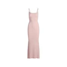 SKIMS Soft Lounge Long Slip Dress | Ribbed Maxi Gown, Ultra-Soft Modal-Spandex Sculpting Fit Floor-Length Bodycon - Morganite - View 1