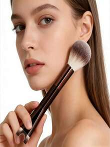 1 cọ trang điểm hai đầu, bao gồm cọ mũi, cọ má hồng, cọ nền, dụng cụ trang điểm - Nhiều màu - Xem 5