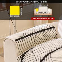 1 chiếc đệm sofa nhung gợn sóng dệt jacquard chống bám bẩn, chống trượt, chống mài mòn, thân thiện với thú cưng và chống bám bẩn, phù hợp cho phòng khách và phòng ngủ quanh năm, có thể giặt máy. - gợn sóng - Xem 20