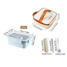 Kotak Bento Stainless Steel 304 untuk Dewasa, Wadah Makan Siang Aman untuk Microwave dengan Tutup, Kotak Makan Siang Logam Anti Bocor untuk Sekolah, Wadah Penyimpanan Makanan Terbagi untuk Persiapan Makanan, Wadah Camilan untuk Perjalanan dan Makan Siang - MultiWarna - View 15