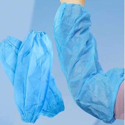 10/20/100个装一次性袖套，加厚透明PE袖套，防水防尘防油，适用于餐饮、家庭厨房，弹性袖套，耐用厨房服，颜色随机