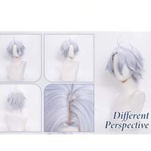 Tóc giả cosplay Yewell, phụ kiện đội đầu nhập vai, dòng sản phẩm hàng ngày, phụ kiện cosplay Nhật Bản đa dạng kiểu dáng, phù hợp cho các buổi tiệc riêng, nhập vai hàng ngày và Halloween. - Xanh và trắng - Xem 7