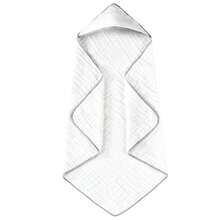 Hooded Baby Towel, Organic Muslin Baby Hooded Bath Towel, Soft And Absorbent Newborn Essential, Baby Shower Gift - Multicolor - View 6