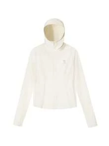 CAMEL CROWN Women's Outdoor Fitted Sun Protection Clothing Set, Lightweight, Ice Silk, UV-Resistant, Spring/Summer - Moonlight White - View 4