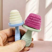 Molde de helado de 100% silicona, material de silicona de textura suave que protege las encías delicadas, fácil de agarrar, para adultos y niños - Multicolor - Ver 3