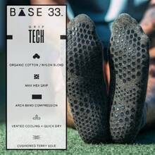 Base 33 Low Rise Grip Socks For Pilates, Yoga, Martial Arts, Lifting And Barre,44468424 - 珊瑚粉 - 查看 2